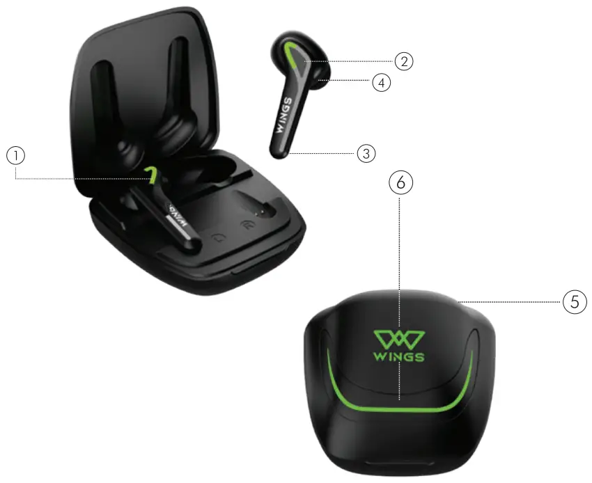 WINGS Phantom 760 Wireless Earphones - fig 3