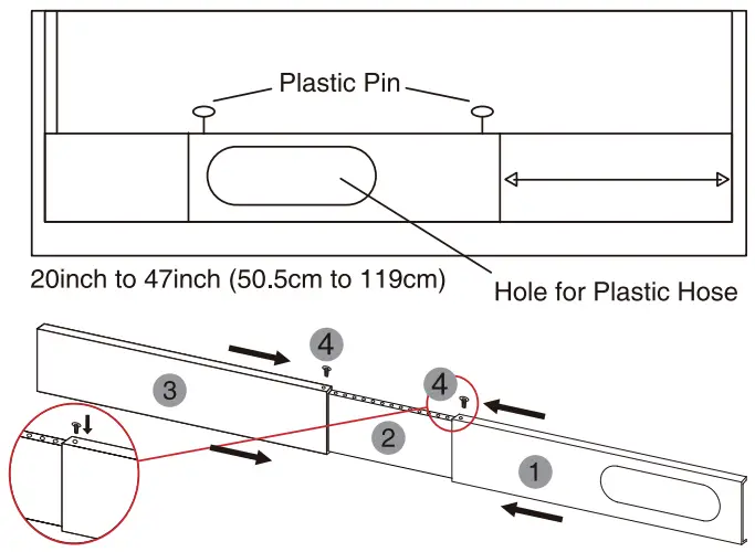 TURBRO 707 PAC GL10KWIFI A Portable Air Conditioner - Desired Position
