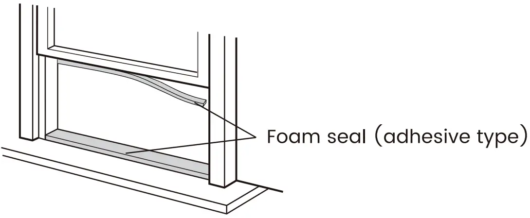 TURBRO 707 PAC GL10KWIFI A Portable Air Conditioner - Foam seal