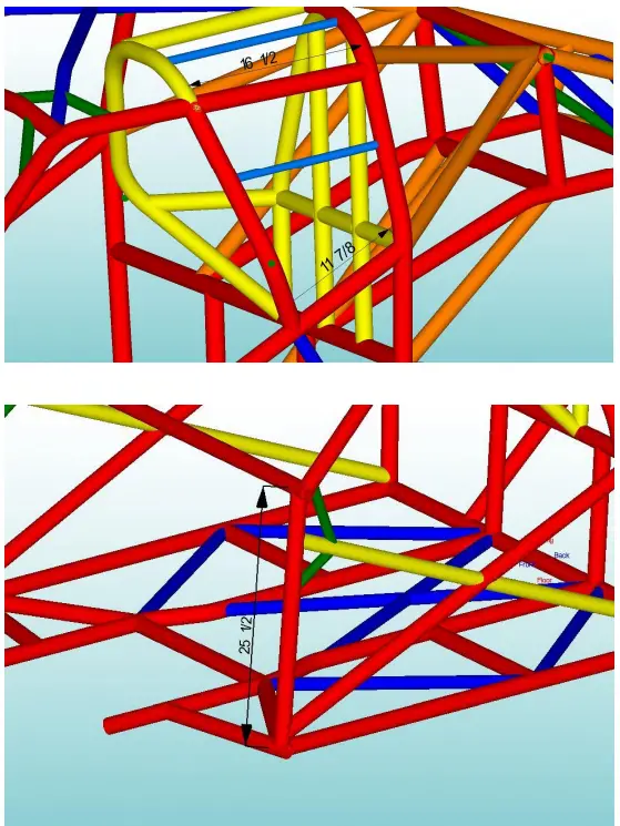 MOORE-RACE-CHASSIS-FABRICATION-Foxbody-25-3-Cage-Kit-with-Backhalf-FIG-9