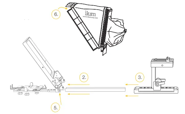 ikan PT-ELITE-V2 Elite Universal Tablet & iPad Teleprompter-. Tighten