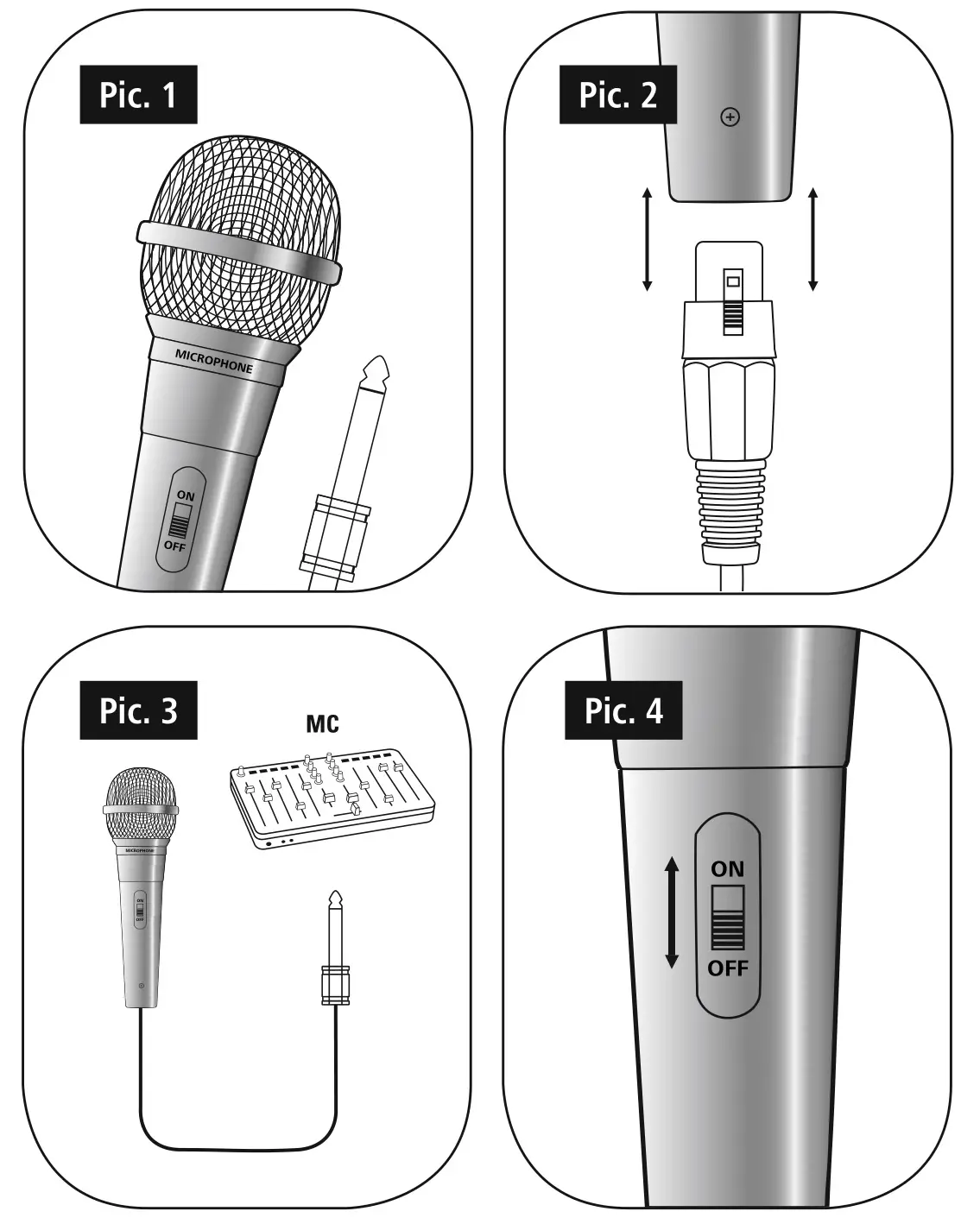hama 046060 Dynamic Microphone ”DM-60” - overview