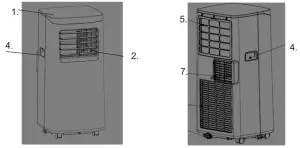 mesko MS 7928 7000 BTU Air Conditioner - PICTURE A