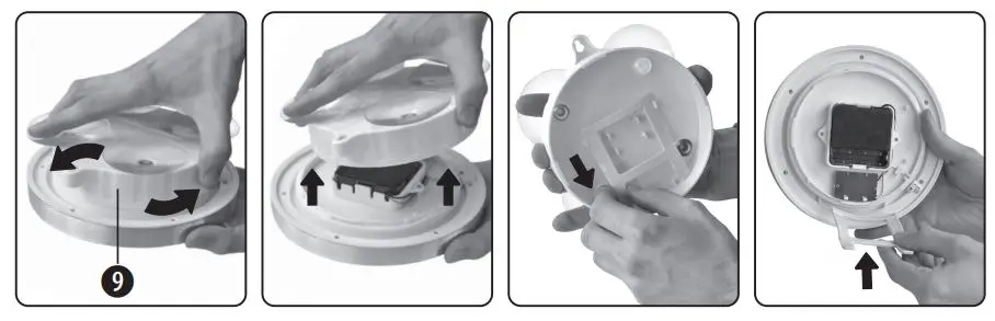 BRESSER 8020113 Radio Controlled Bathroom Clock with Thermo-Hygrometer fig2