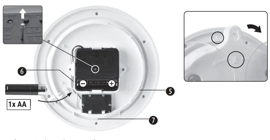 BRESSER 8020113 Radio Controlled Bathroom Clock with Thermo-Hygrometer fig3