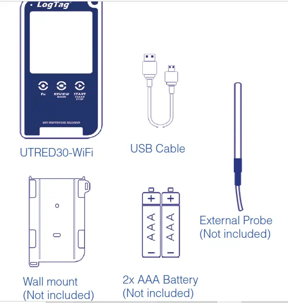 LogTag UTRED30-WiFi Low Temperature Logger with Display-fig1