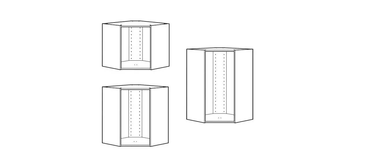 Ikea 602,056.59 Metod Corner Wall Cabinet Frame Instruction Manual Ikea 602,056.59 Metod Corner Wall Cabinet Frame Instruction Manual