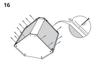 IKEA 602,056.59 METOD Corner wall Cabinet Frame fig14