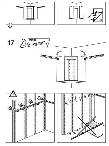 IKEA 602,056.59 METOD Corner wall Cabinet Frame fig15