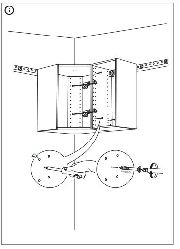 IKEA 602,056.59 METOD Corner wall Cabinet Frame fig16