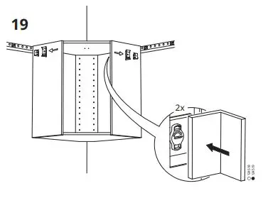 IKEA 602,056.59 METOD Corner wall Cabinet Frame fig18