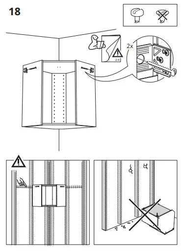 IKEA 602,056.59 METOD Corner wall Cabinet Frame fig20