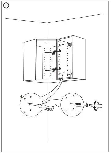 IKEA 602,056.59 METOD Corner wall Cabinet Frame fig21