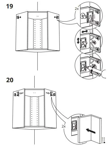 IKEA 602,056.59 METOD Corner wall Cabinet Frame fig22
