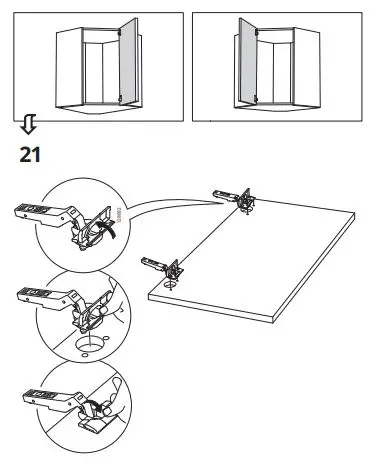 IKEA 602,056.59 METOD Corner wall Cabinet Frame fig23