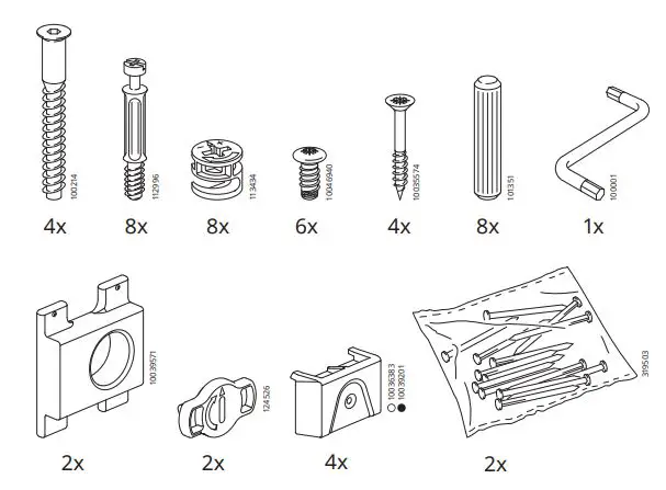 IKEA 602,056.59 METOD Corner wall Cabinet Frame fig3