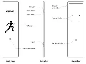 vimbod VIM2011 Intelligent Fitness Mirror - fig 1
