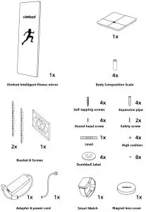 vimbod VIM2011 Intelligent Fitness Mirror - list