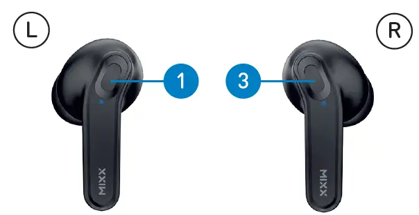 MIXX SBMI-MB-MB-145 StreamBuds Mini Charge True Wireless Earbuds Fig5