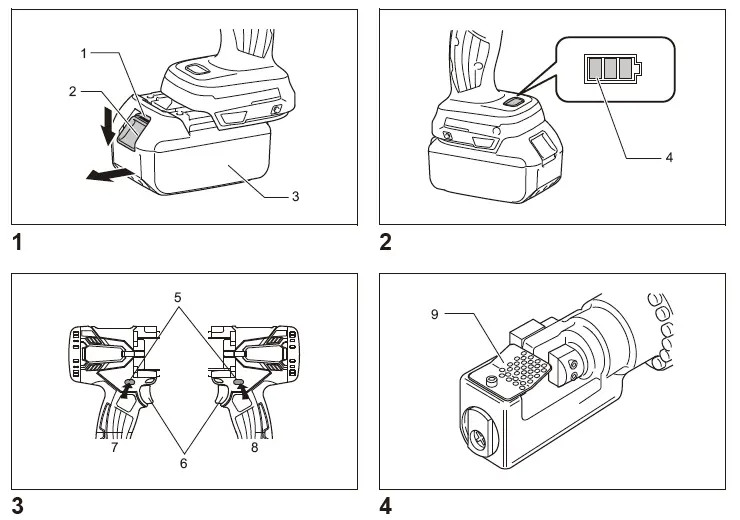 makita DSC163 Cordless Steel Rod Cutter fig 2