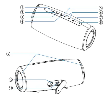 PHILIPS TAS7505 Wireless Speaker FIG 1