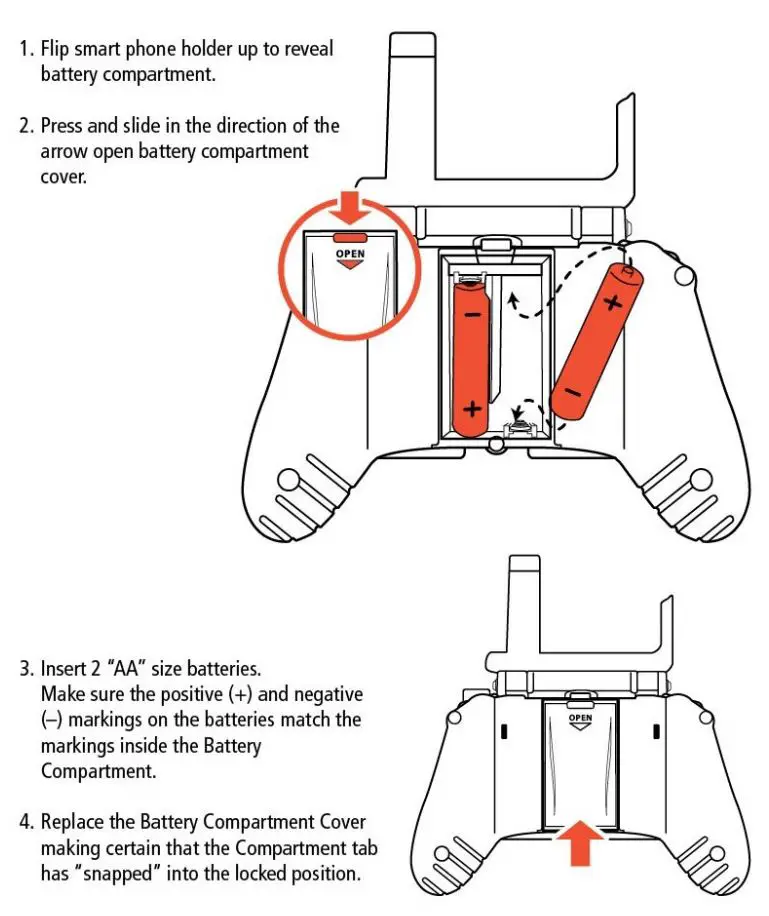 New Bright Industrial 3705HNRR2 Toy Transmitter Instruction Manual - Battery Installation