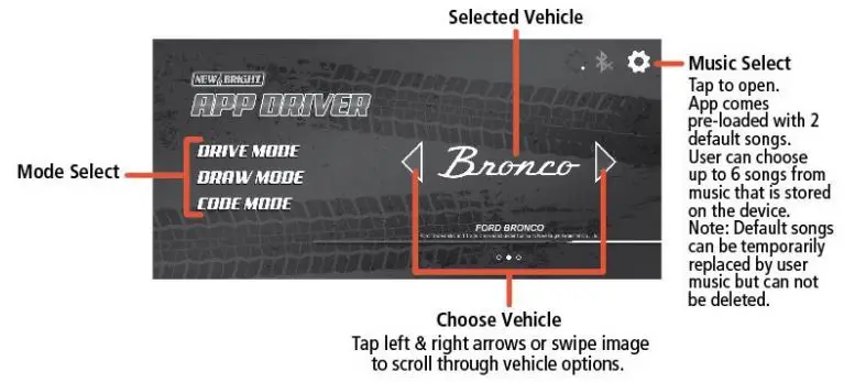 New Bright Industrial 3705HNRR2 Toy Transmitter Instruction Manual - Home Screen