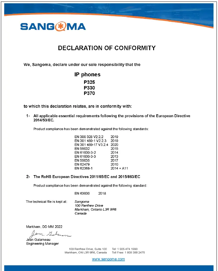 SANGOMA P325 IP Telephone-1