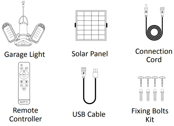 AGPTEK SY-ZY 2101002 Solar Motion Sensor Garage Light-fig2