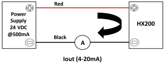 OMEGA HX200 Dew Point RH Transmitter - Diagram