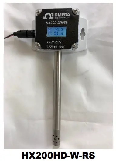OMEGA HX200 Dew Point RH Transmitter - HX200HD W RS