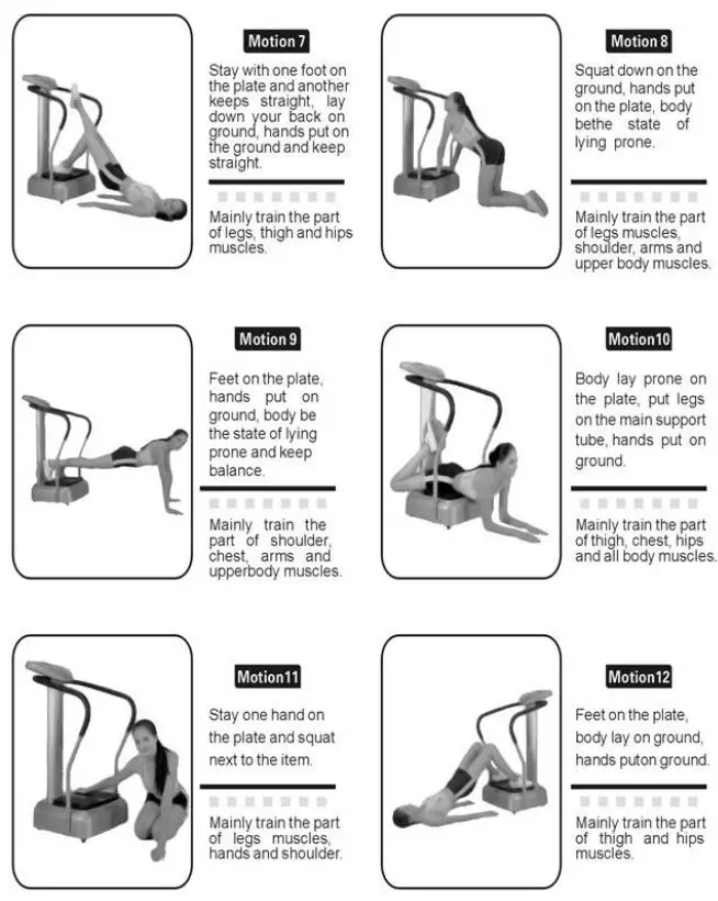 IN 2164 VibroGym inSPORTline Lilly Vibration Machine - EXERCISES 2