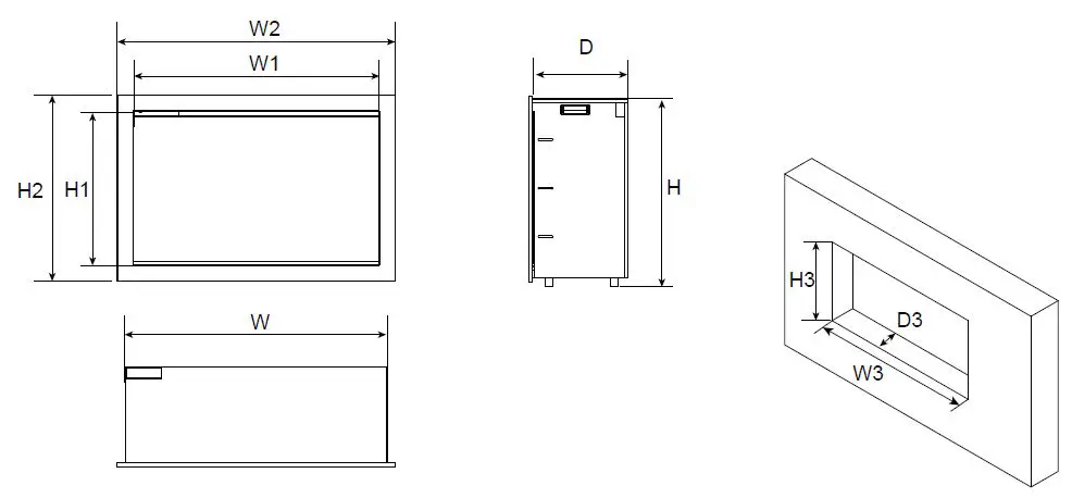Amantii BS2000026-1 Electric Fireplace-3