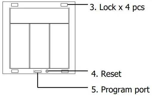 . CG100H4-MD 8-Scene Control Plate