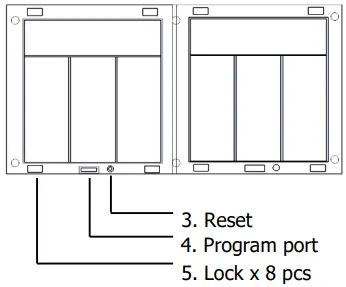 CG100H8-MD 8-Scene Twin Control Plate