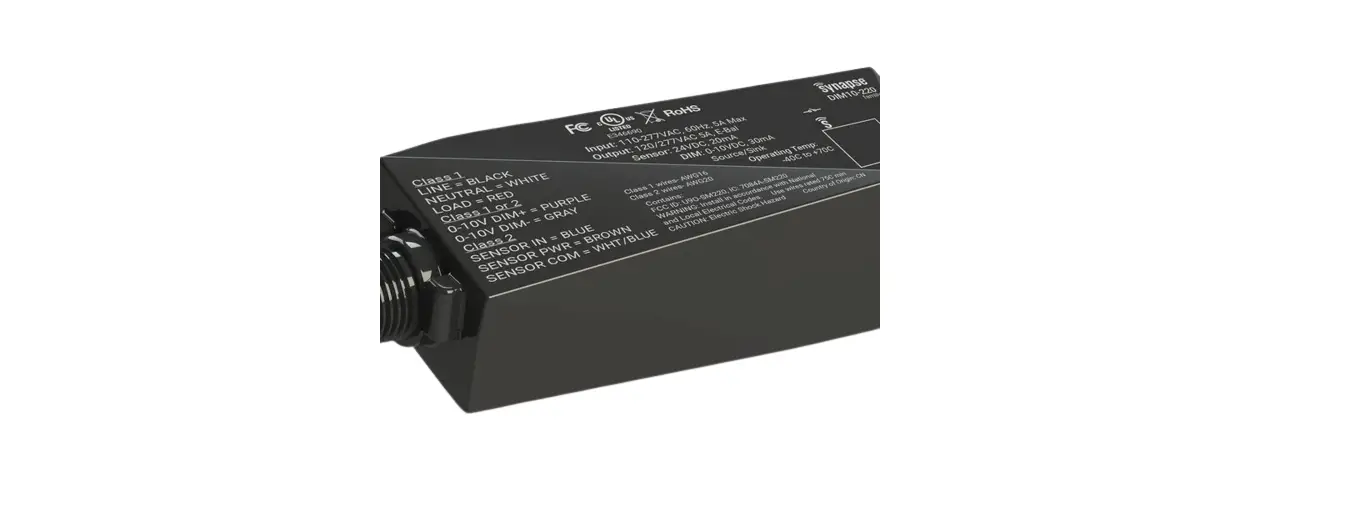 Synapse Dim10-220 Bolt-on Lighting Controllers Installation Guide