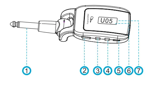 XIAOKOA U12DX Wireless Guitar System 3