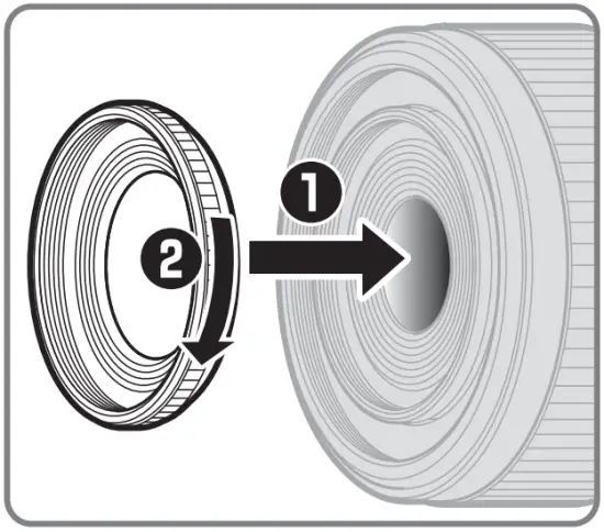 Attaching and Removing the Lens Hood