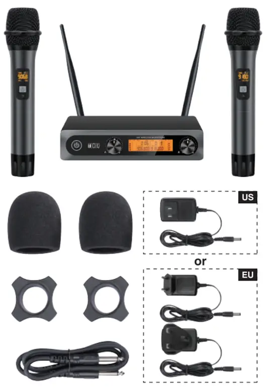 TONOR-Wireless-Microphone-Metal-Dual-Professional-UHF-Cordless-Dynamic-Mic-Handheld-Microphone-1