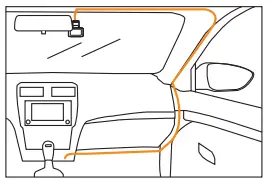 imou S400 Dash Cam 4MP Car DVR Video Recorder - electrostatic paste