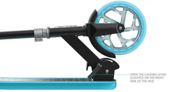 JETSON Hex Big Wheel Kick Scooter - Folding the Hex 1