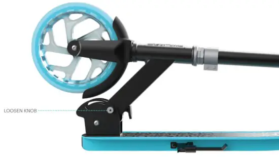 JETSON Hex Big Wheel Kick Scooter - Folding the Hex