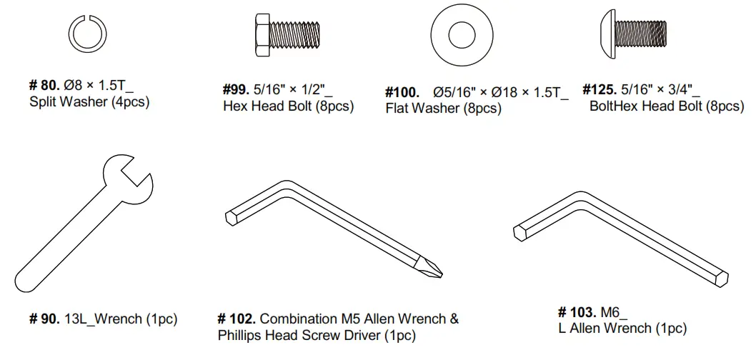 XTERRA FITNESS TRX3500 Folding Treadmill - Checklist