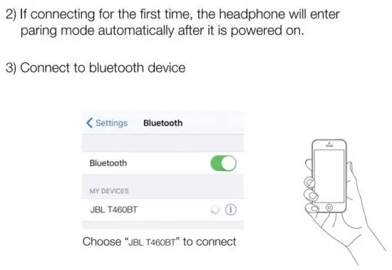 FIG 6 Bluetooth connection