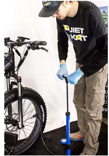 Pump tires to desired pressure