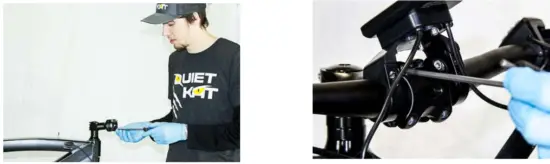 attaching the handlebars