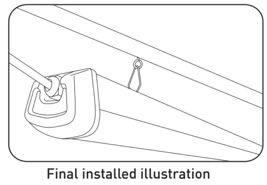 KODA LM030015 46 Inch LED Linkable Shop Light Slim Design with Motion Sensor and Remote Control - WITH HOOKS