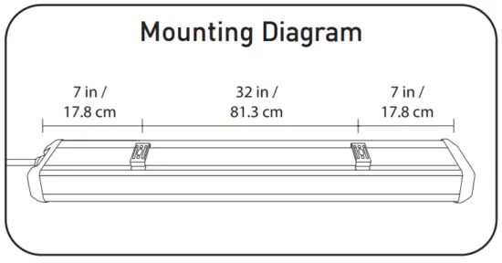 KODA LM030015 46 Inch LED Linkable Shop Light Slim Design with Motion Sensor and Remote Control - WITH HOOKS6