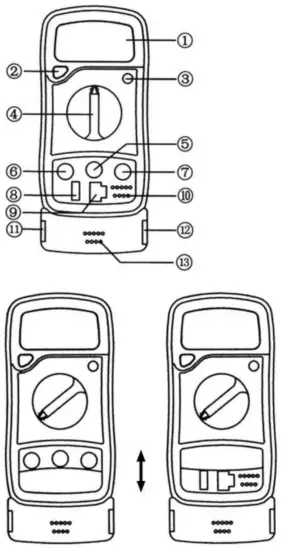 velleman DVM630 Multimeter with USB + LAN Cable Tester - Fig