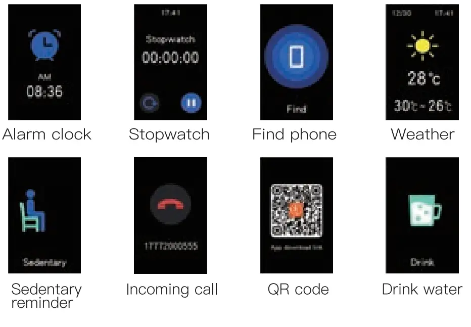 PADY ZX17 Sport Bracelet Heart Rate Monitoring Health Fitness Tracker Smart Watch Smart Bracelet-fig11